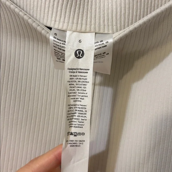 NEW lululemon athletica ribbed softstream zip-leg HR crop 25” Pull-On Pants - Picture 4 of 11